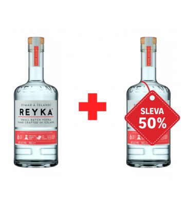 Reyka vodka 0,7L 40% AKCE 1+1 s druhou lahví za polovinu