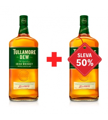 Tullamore D.E.W. 1L 40% AKCE 1+1 s druhou lahví za polovinu