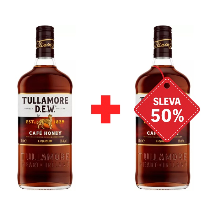 Tullamore D.E.W. Café Honey 35% 0,7 L AKCE 1+1 s druhou lahví za polovinu