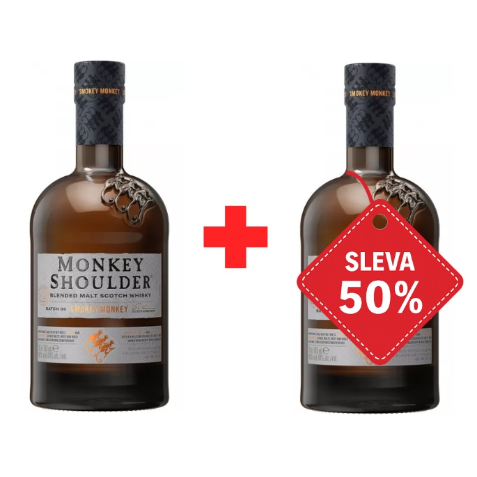 Smokey Monkey 40% 0,7 L AKCE 1+1 s druhou lahví za polovinu