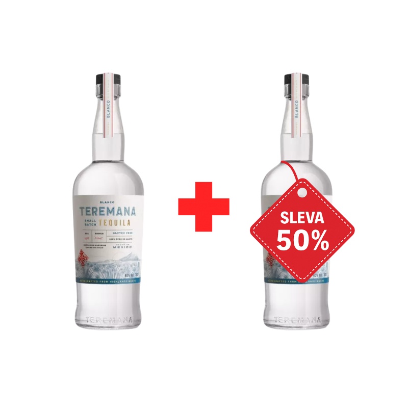 Teremana Blanco by Dwayne „The Rock“ Johnson 40% 0,7L AKCE 1+1 s druhou lahví za polovinu