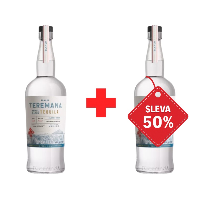 Teremana Blanco by Dwayne „The Rock“ Johnson 40% 0,7L AKCE 1+1 s druhou lahví za polovinu