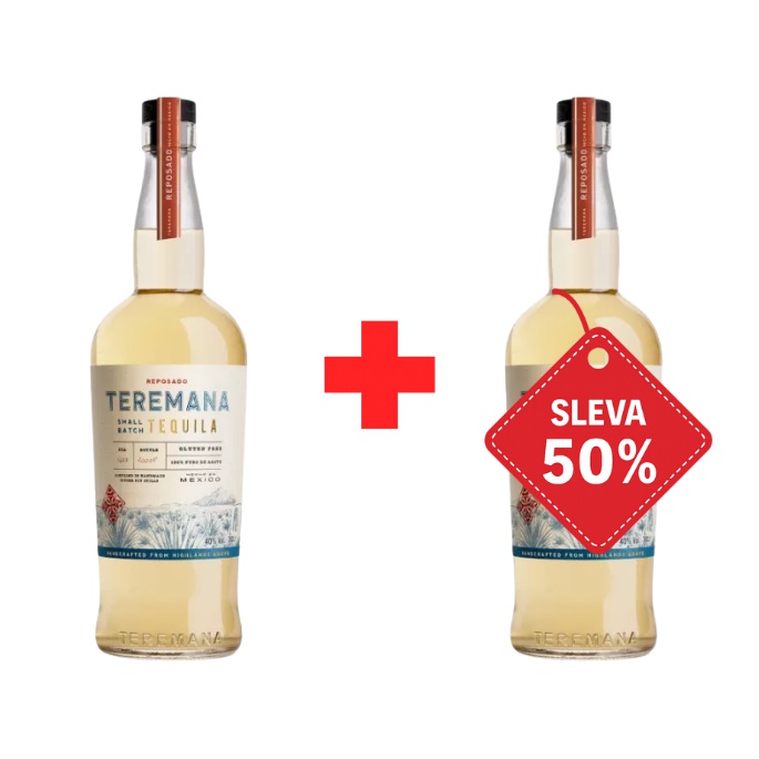 Teremana Reposado Dwayne „The Rock“ Johnson 40% 0,7L AKCE 1+1 s druhou lahví za polovinu