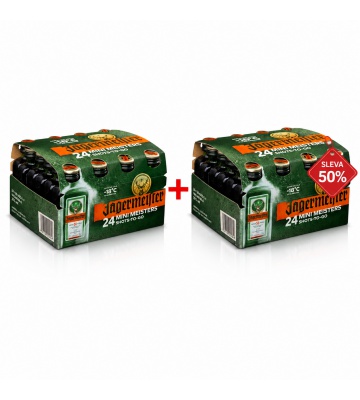 Výhodný akční balíče: 24x Jägermeister 0,02L + 24x Jägermeister za polovinu
