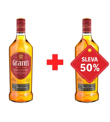 Grant´s Triple Wood 0,7L 40% AKCE 1+1 s druhou lahví za polovinu