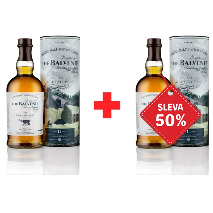 Balvenie 14YO Week of Peat 0,7L 48,3% AKCE 1+1 s druhou lahví za polovinu
