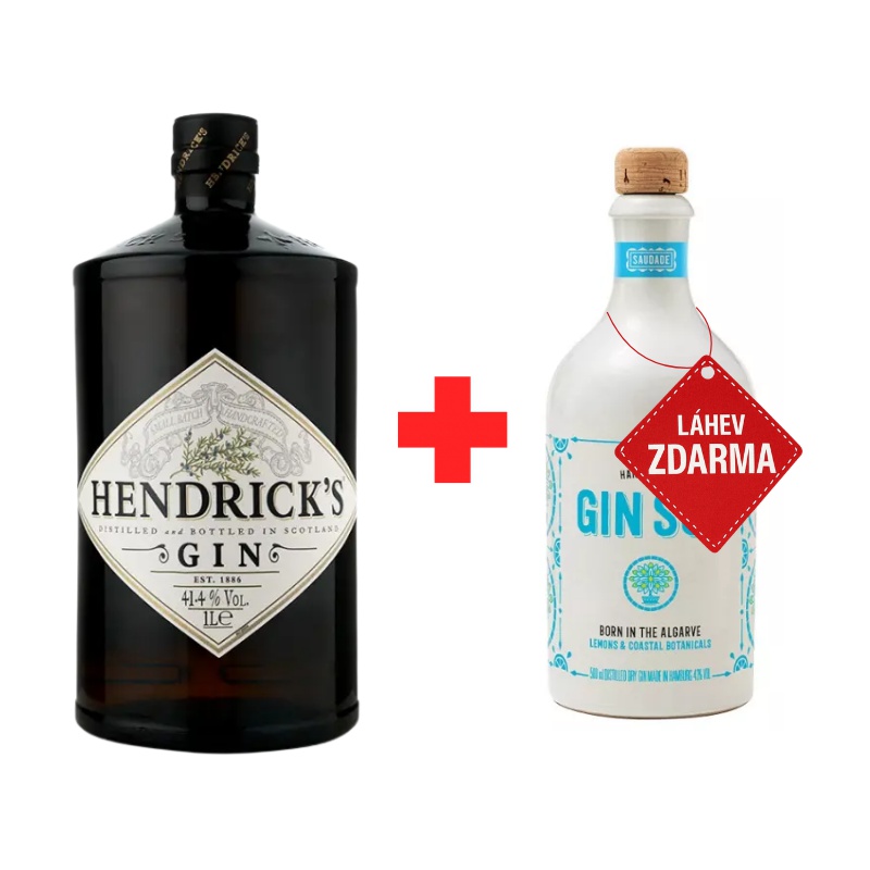 Akce 1+1 ZDARMA: Hendrick´s Gin 1L 41,4% + Gin Sul 0,5L 43% ZDARMA