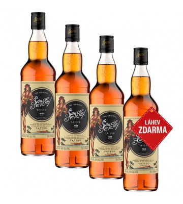 Akce 3+1: 3x Sailor Jerry Spiced Rum 0,7L + Sailor Jerry Spiced Rum ZDARMA
